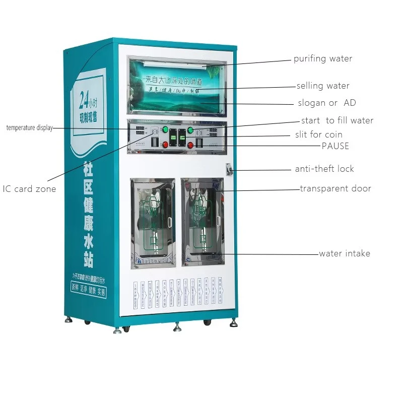 Reverse Osmosis Purified Water Vending Machine