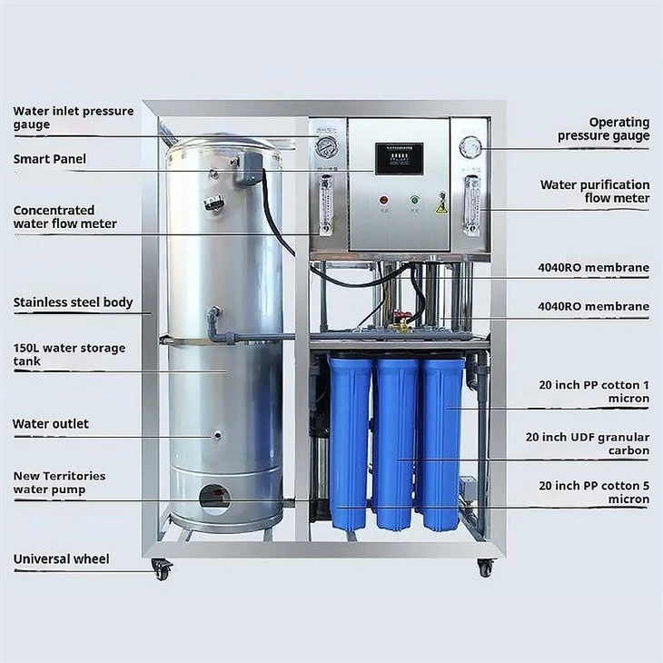 250lph 500lph Reverse Osmosis Industrial Machines china supplier